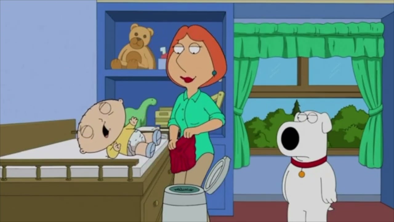 Stewie Gets a Diaper Change In Reverse(But Stewie Has Daphne Blake's Voice)