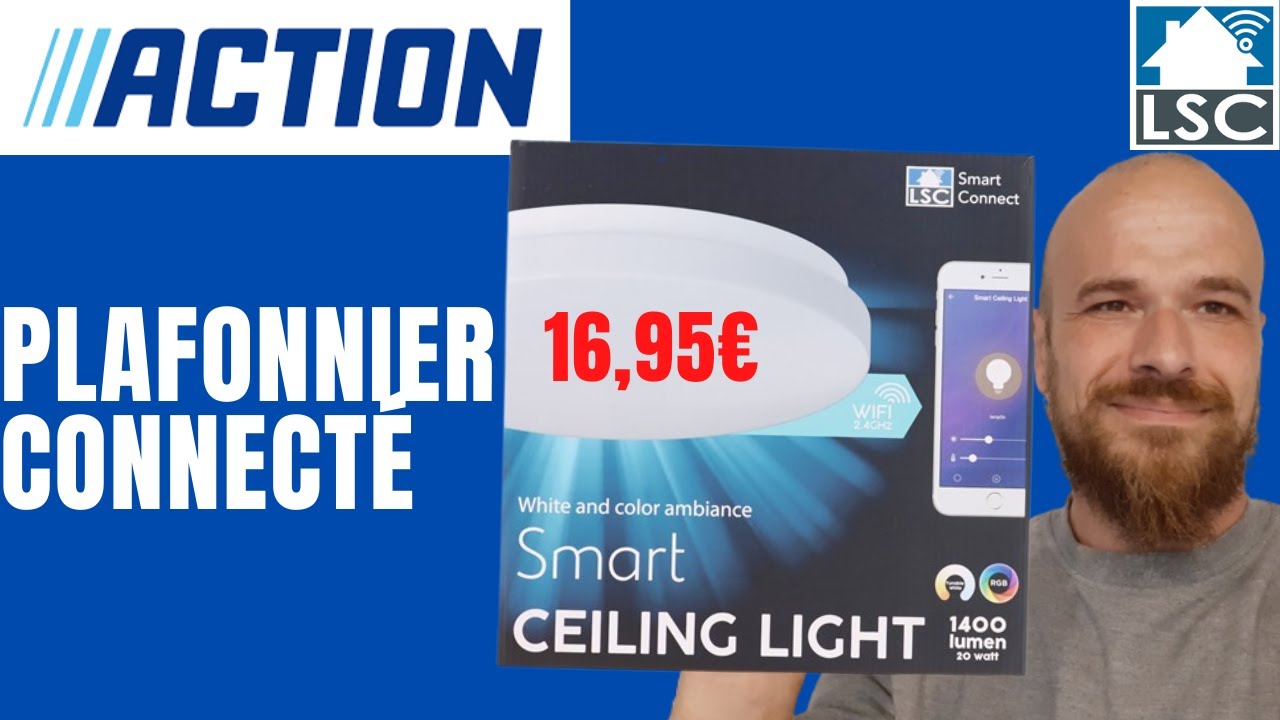 TEST du Plafonnier Action RGB SMART - Bonne affaire ? - YouTube