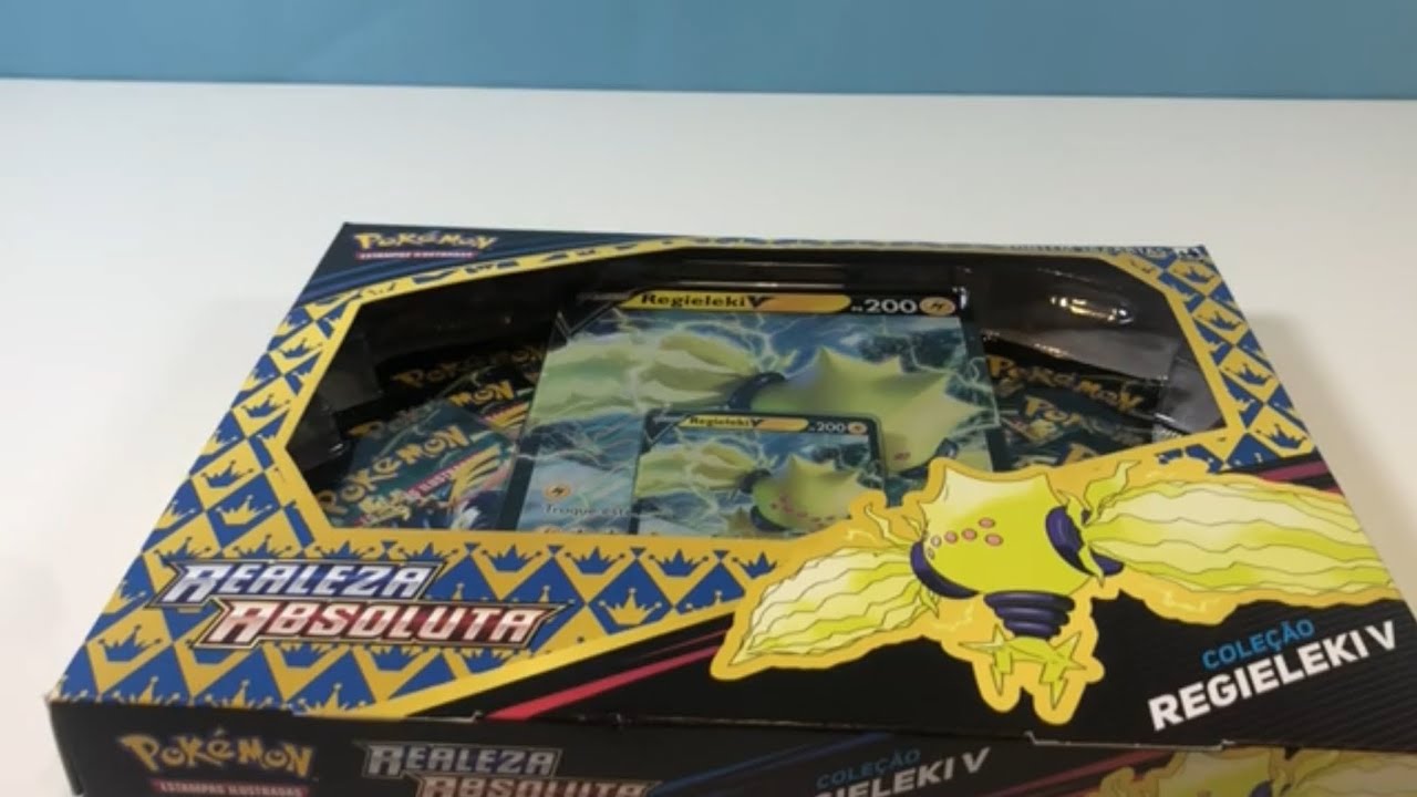Pokemon trading card game crown zenith regieleki V collection openning