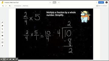 Fractions "Math Tutor Tips" - Google Jamboard