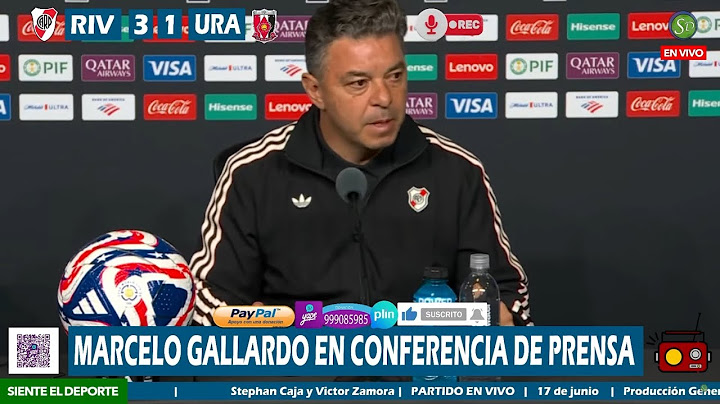 Marcelo Gallardo | Conferencia de prensa | River Plate 3-1 Urawa Reds