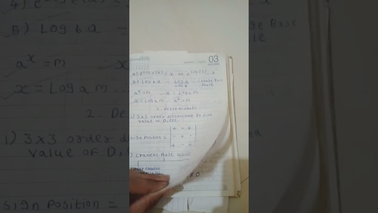 Engineering Maths Formula