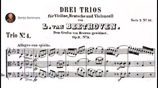 Beethoven - String Trio No. 4, Op. 9,  No. 3 (1798)
