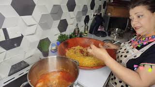 شخشوخة مرقة حمرة على طريقتي
Chakhchoukha sauce rouge à ma façon