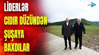 Azərbaycan və Belarus prezidentləri Şuşada Cıdır düzündə gəzdilər – GÖRÜNTÜLƏR