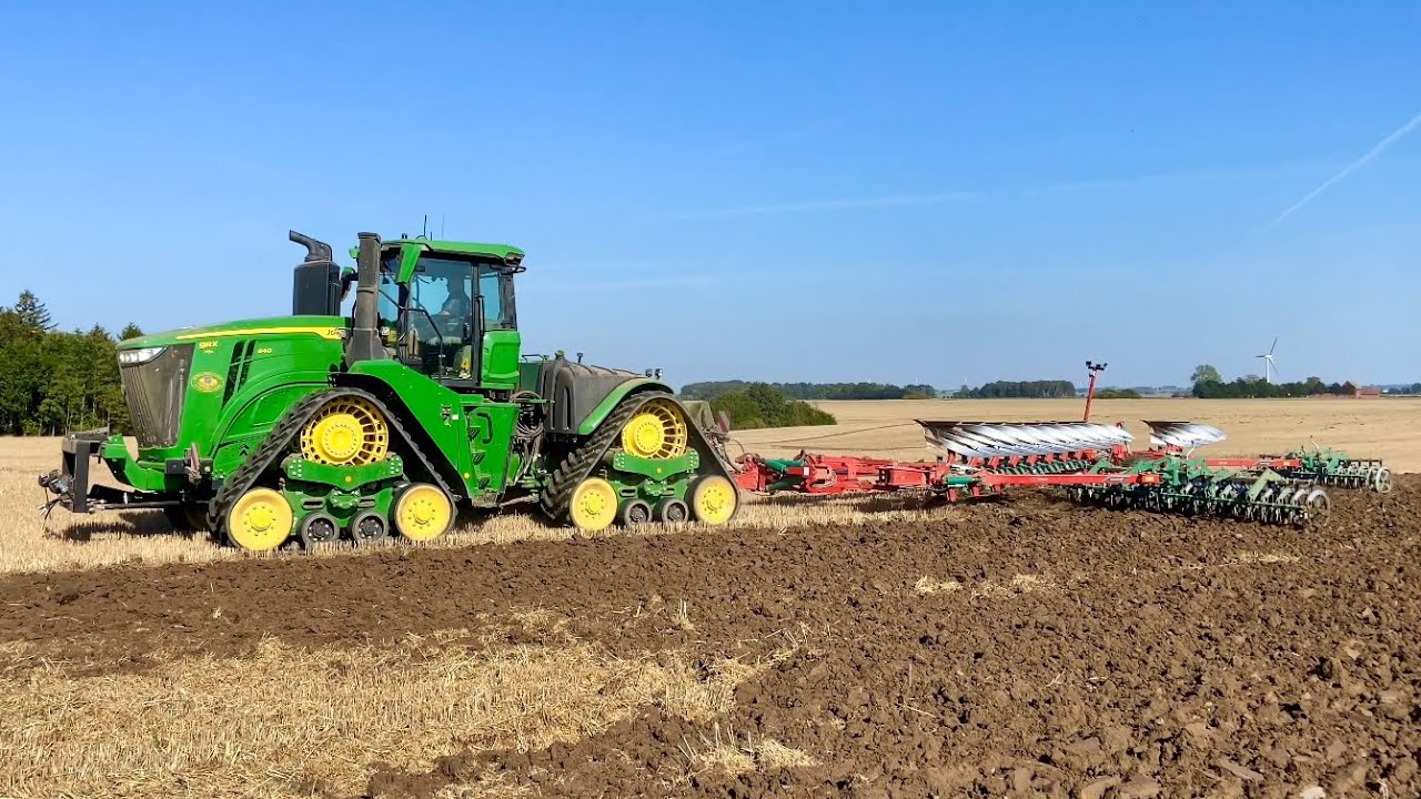 John Deere 9RX 640 & 13 Furrow Kverneland PW100 - High Capacity Plowing At Svenstorps Gods! (4K)