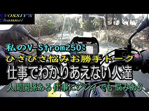 【SUZUKI V-Strom250】番外編ひさびさお勝手トーク：仕事の悩みでわかり合えない人たち。