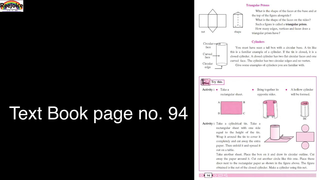 6th Maths chapter 18 Three Dimensional Shapes - YouTube