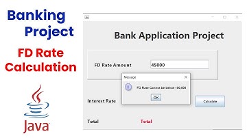 java bank management system project Calculation Tutorial | java projects