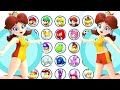 Mario & Sonic at the Olympic Games Tokyo 2020 - All Daisy Outfits