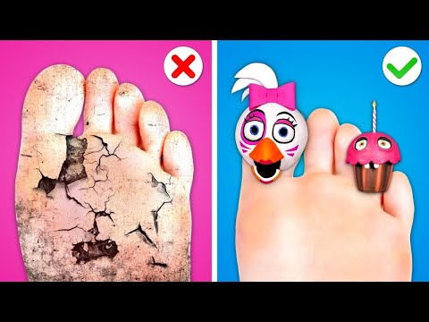 How to Become Chica Extreme FNaF - Makeover! Easy Beauty Hacks and Funny Moments