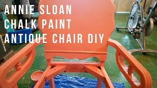 Annie Sloan Chalk Paint DIY -  Antique Chair Restoration - Stuff Moms Have Time For