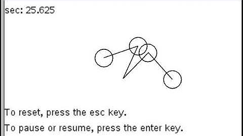 TI-Nspire & Python / a simulation of double pendulums