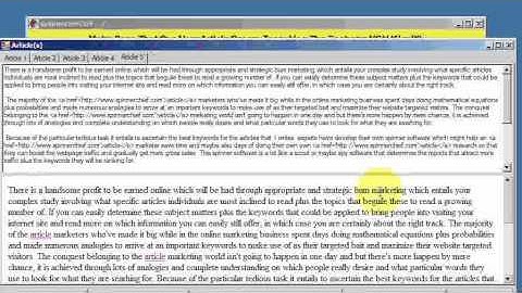 SpinnerChief - Auto Anchortext