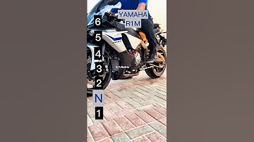 Maximum speed for each gear on a Yamaha R1M