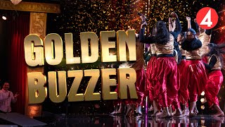 GOLDEN BUZZER - Indisk Fikas underbara dans får Davids Golden Buzzer i Talang 2022
