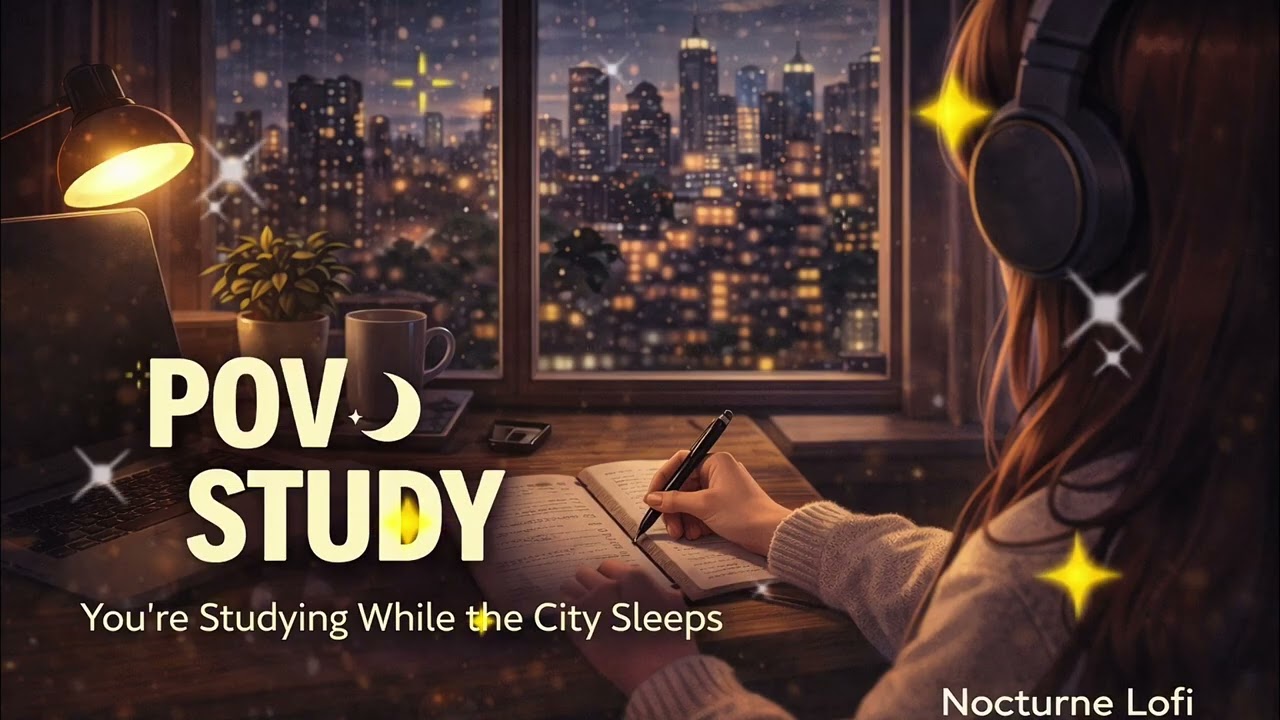 POV: Вы учитесь, пока город спит 🌙 Лоу-фай биты