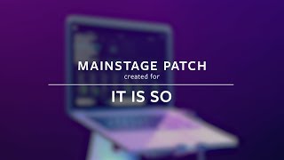 It Is So - Elevation Worship (MainStage Patch Keys)