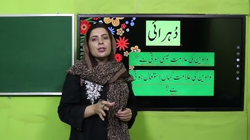 Urdu Grade 4 Unit 11 Lecture 2 || SNC 2020 ||
