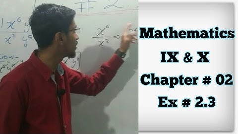 Exercise # 2.3 | System Of Real Number, Exponent and Radicals By Hamza Rahman