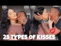 25 TYPES OF KISSES!!