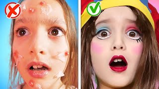 Mendandani Anak miskin menjadi Pomni! Digital Circus *Trik kecantikan terbaik dan momen lucu