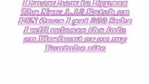 1.12 Bypass Ps3 CL and How to Host the CL on PS3 after the 1.12 Patch