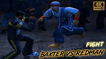 Baxter vs Redman Fight - Def Jam: Fight for NY PS2 4K