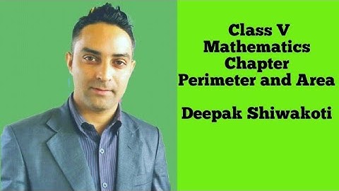 ICSE Mathematics ||CLASS 5||Perimeter and Area