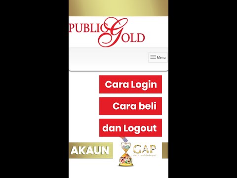 Akaun GAP Public Gold - Cara login, beli dan logout