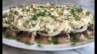 Селедка Под Сырным Соусом Это Невероятно Вкусная Закуска!!! / Herring Under Cheese Sauce