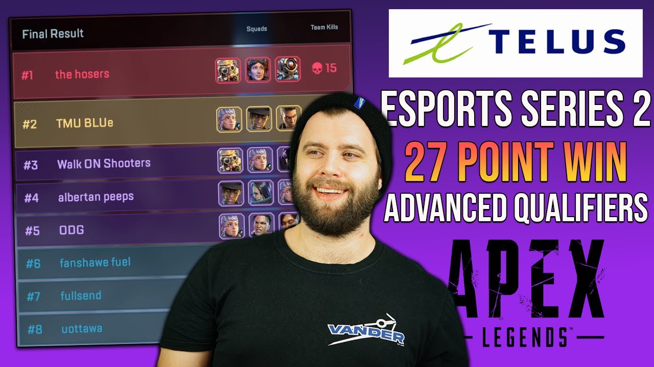 15 kill - 27 point win during $12,000 TELUS Esports Series Advanced Bracket