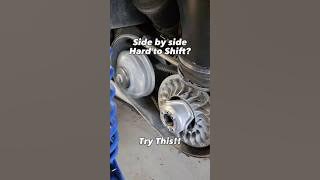 Hard To Shift Belt Drive UTV? #utv #maintenance #shorts