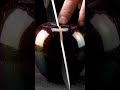 Perfect Knife Cuts Through Apple #satisfying #asmr #cutting