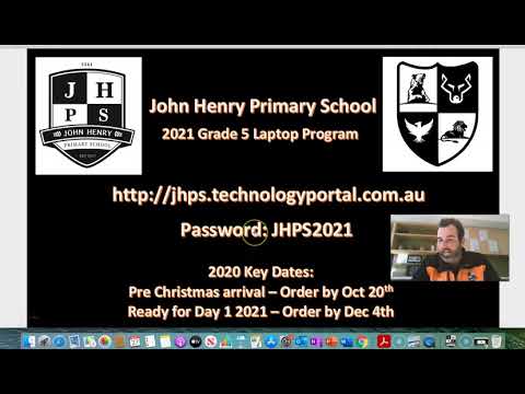 Grade 5 2021 Laptop Info