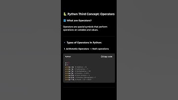 ✅ Operators in Python 🔥#coding #viral #python #programming #trending
