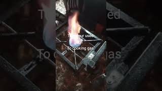 Turning Groundnut oil to Cooking Gas. #nigeria #innovation #gas #cooking