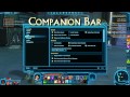 TOR Quick Tip 9 - Companion Bar (SWTOR) TOR Quick Tip 9 - Companion Bar (SWTOR)
