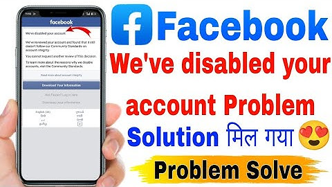 Fb We Disabled Your Account Facebook Disabled Account Recovery 2026 How To Recover Disabled Fb Solve