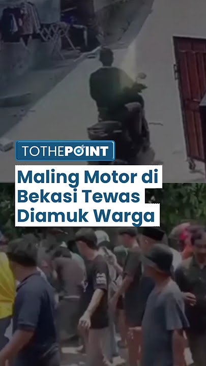 Maling Motor di Bekasi Tewas Diamuk Massa, Pelaku Lain Tertangkap seusai Sempat Lukai Warga