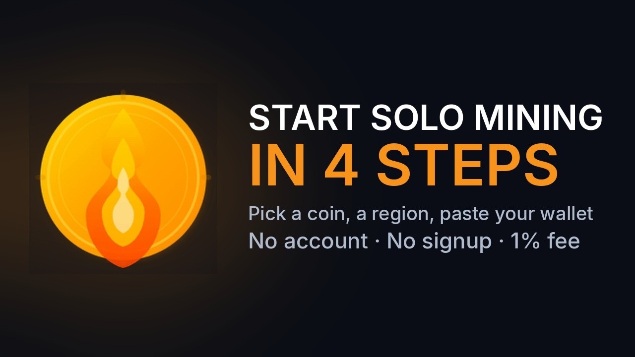 Start Solo Mining Bitcoin — Setup in 4 Steps