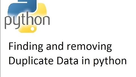Python tutorial on finding and removing duplicate xml data