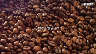 Cafetera de cápsulas - PRINCESS 249450, 19 bar, 1450 W, Inox