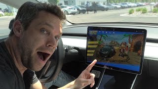 New Tesla Arcade Game: Beach Buggy Racing 2!! First Look!