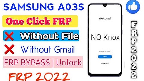 Samsung A03s Frp Bypass|Unlock Google Account Lock Without Pc/NO Knox NO File Android 11,12 New 2022