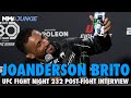 Joanderson Brito Shares FaceTime Call With Family After Slick Finish | UFC Fight Night 232