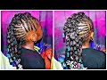 Braided Up | Mohawk With bubble Ponies | Children's Natural Hair Care