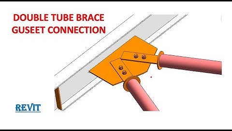 #9. Portal Frame Modelling and Detailing in Revit   ROOF BRACING CONNECTION 2