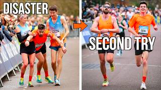 2 years ago I collapsed at Bath, so we tried again - Half Marathon PB attempt
