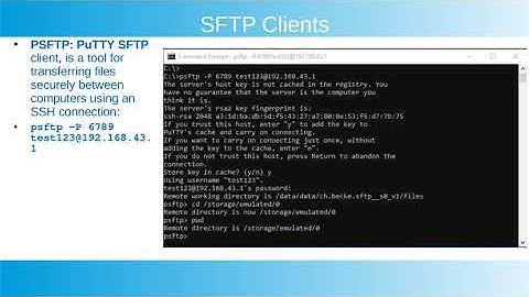 SFTP Server s0.0 v1.11 : Overview